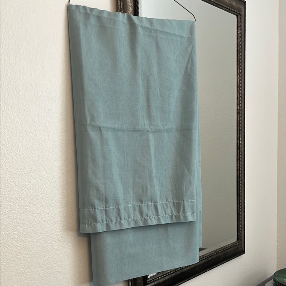 Seafoam sheer Curtain Panels